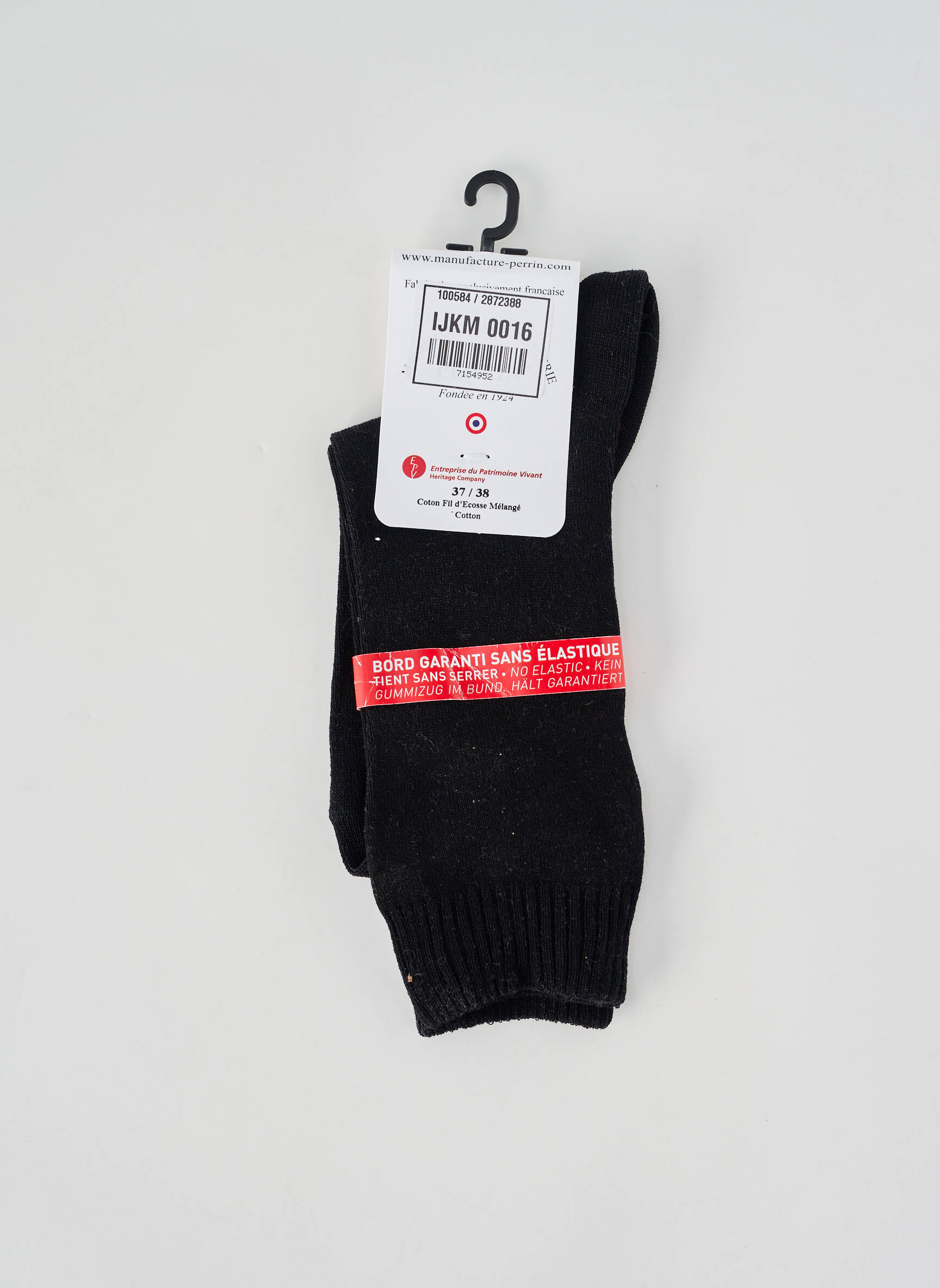 Chaussettes stretch noir PERRIN femme