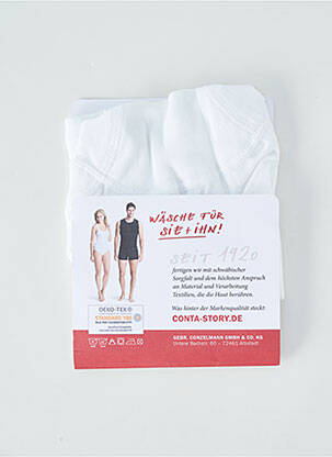 Shorty stretch blanc CON-TA femme