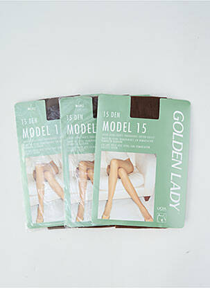 Collants stretch marron GOLDEN LADY femme
