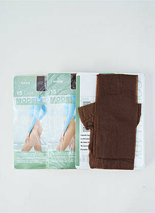Collants stretch marron GOLDEN LADY femme