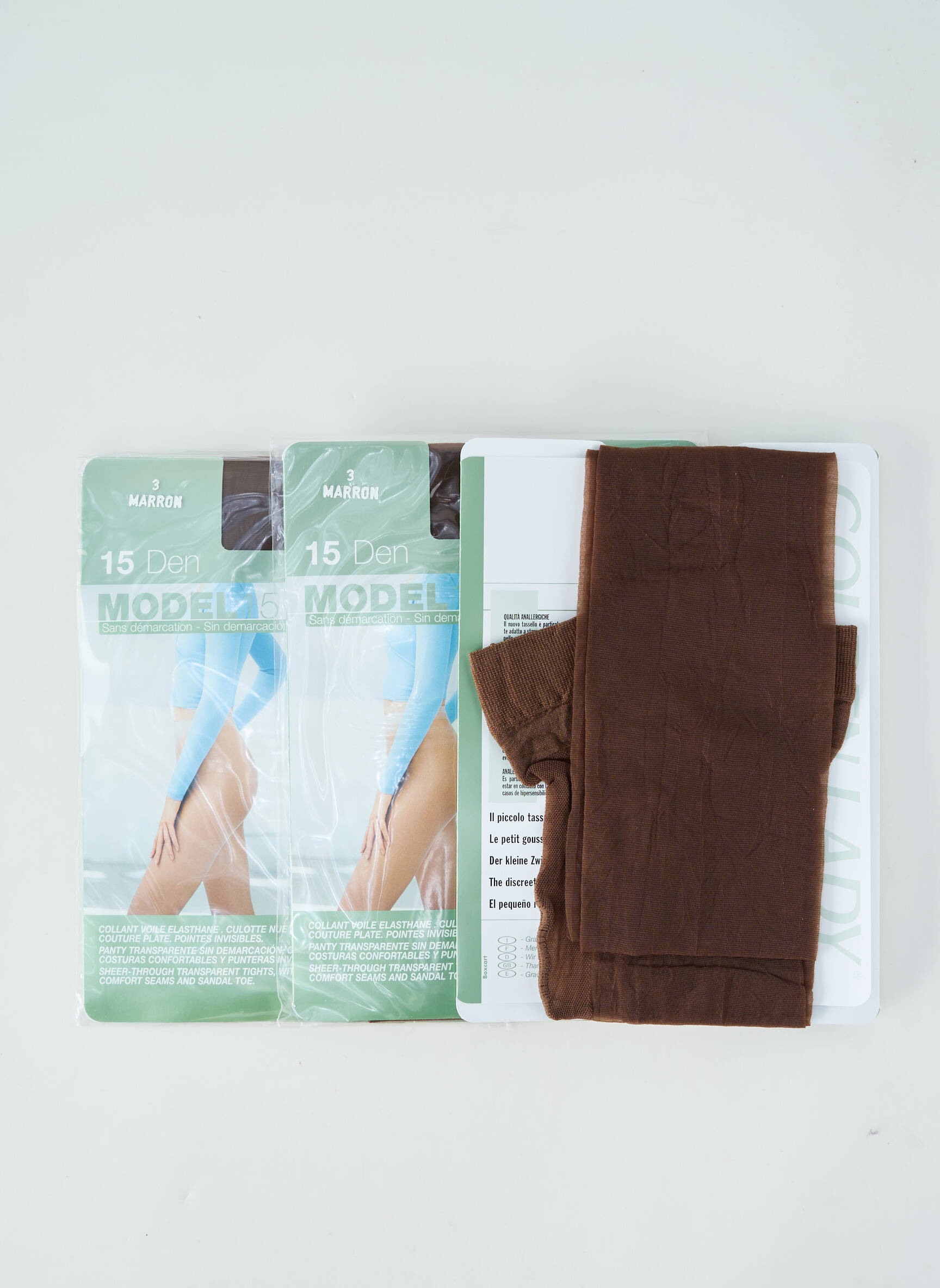 Collants stretch marron GOLDEN LADY femme