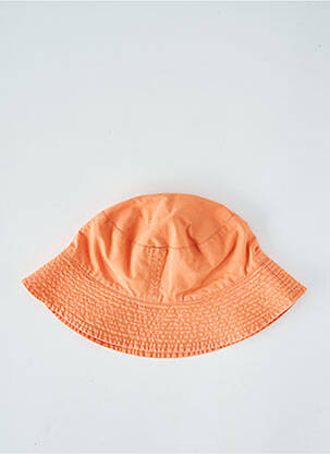 Chapeau tissage popeline orange PETIT BATEAU garçon