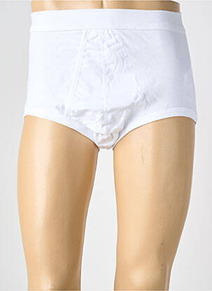 Slip tissage popeline blanc ARMOR LUX homme