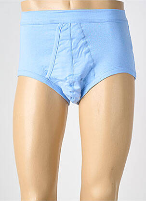 Slip tissage popeline bleu ARMOR LUX homme