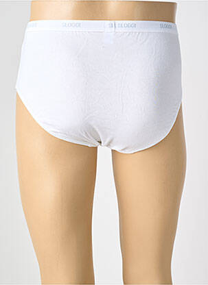 Slip tissage popeline blanc SLOGGI homme