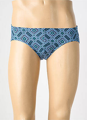 Slip tissage popeline bleu ARMOR LUX homme
