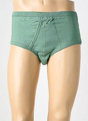 Slip tissage popeline vert JET homme