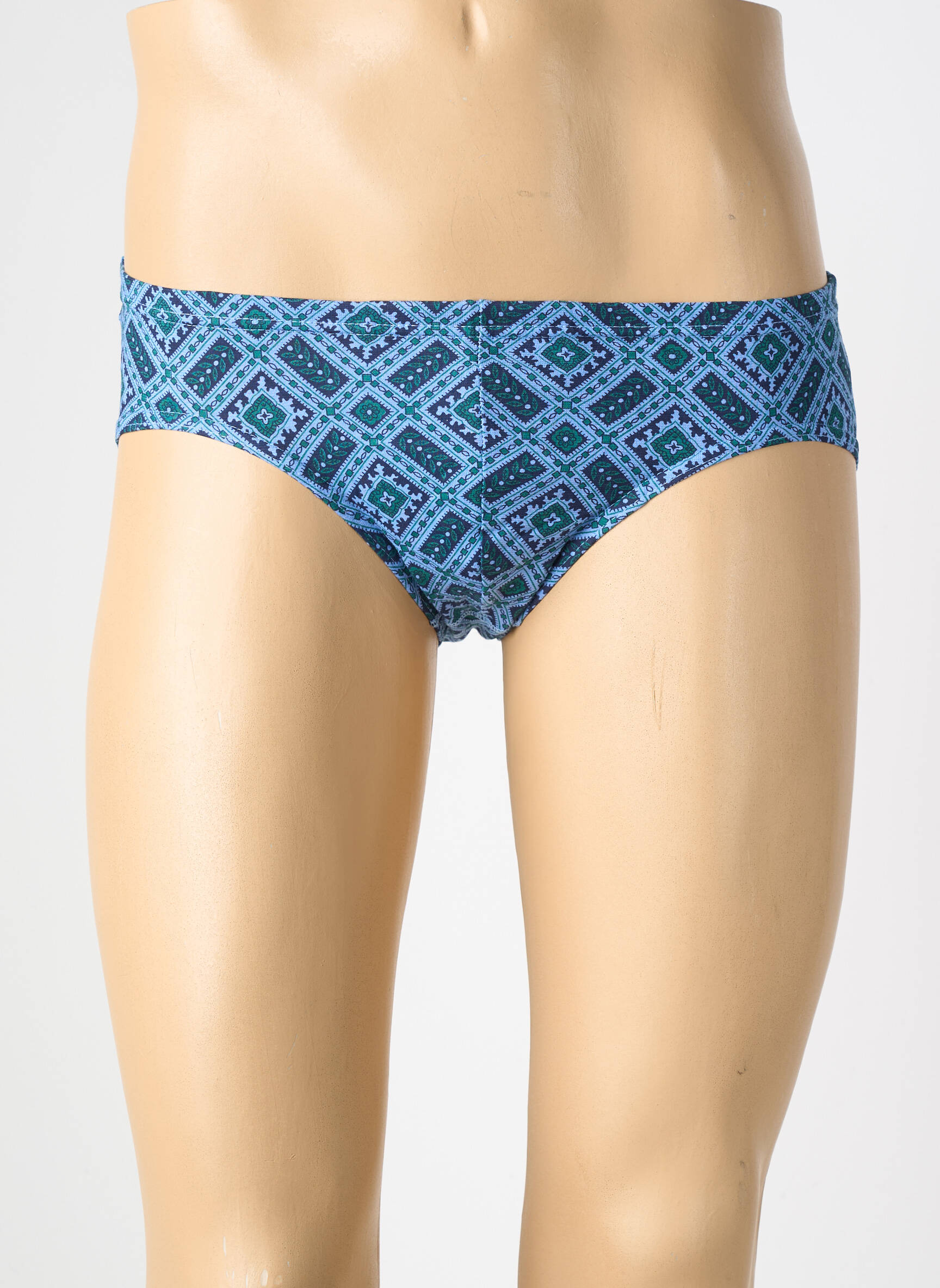 Slip tissage popeline bleu ARMOR LUX homme