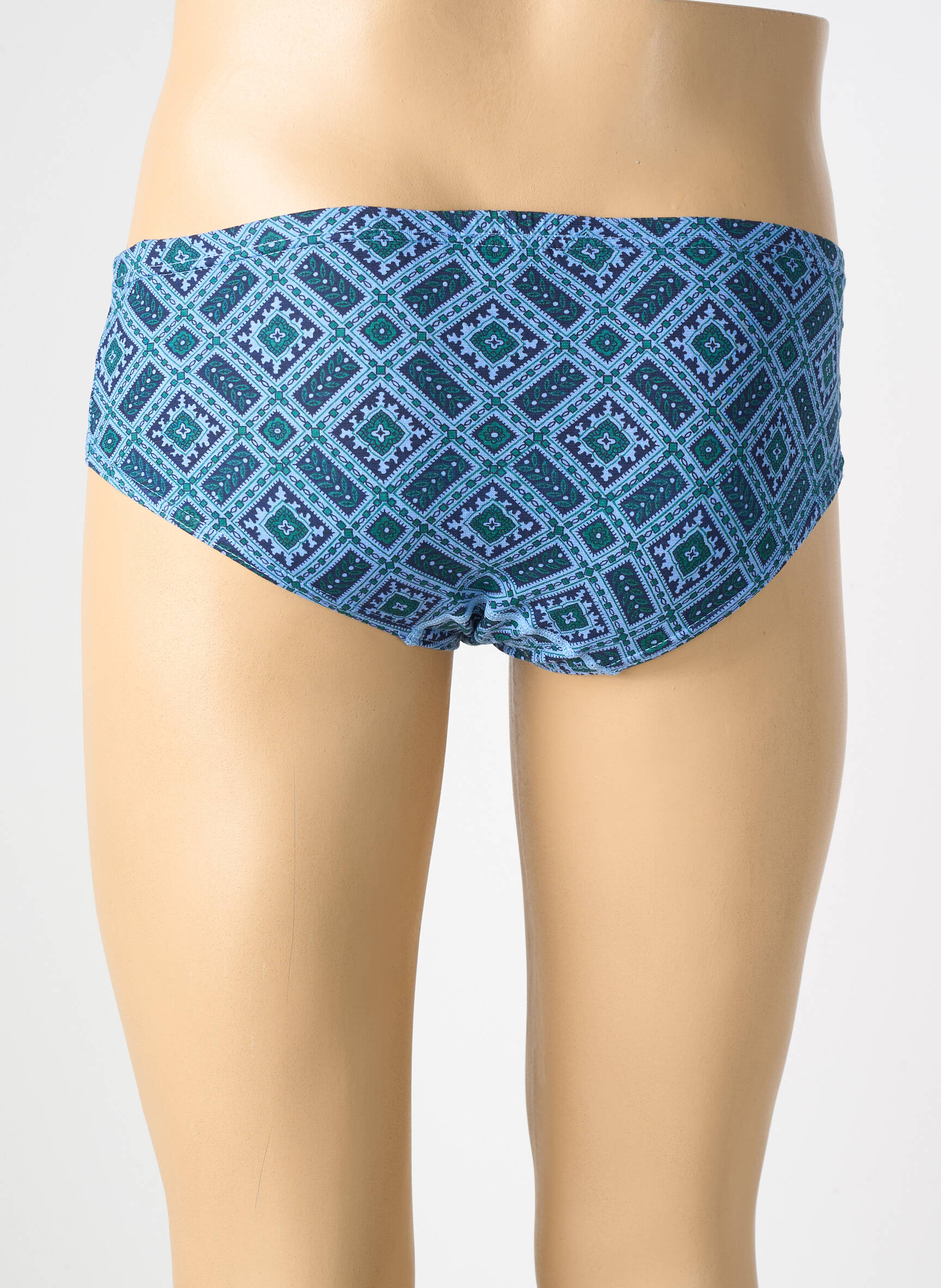 Slip tissage popeline bleu ARMOR LUX homme