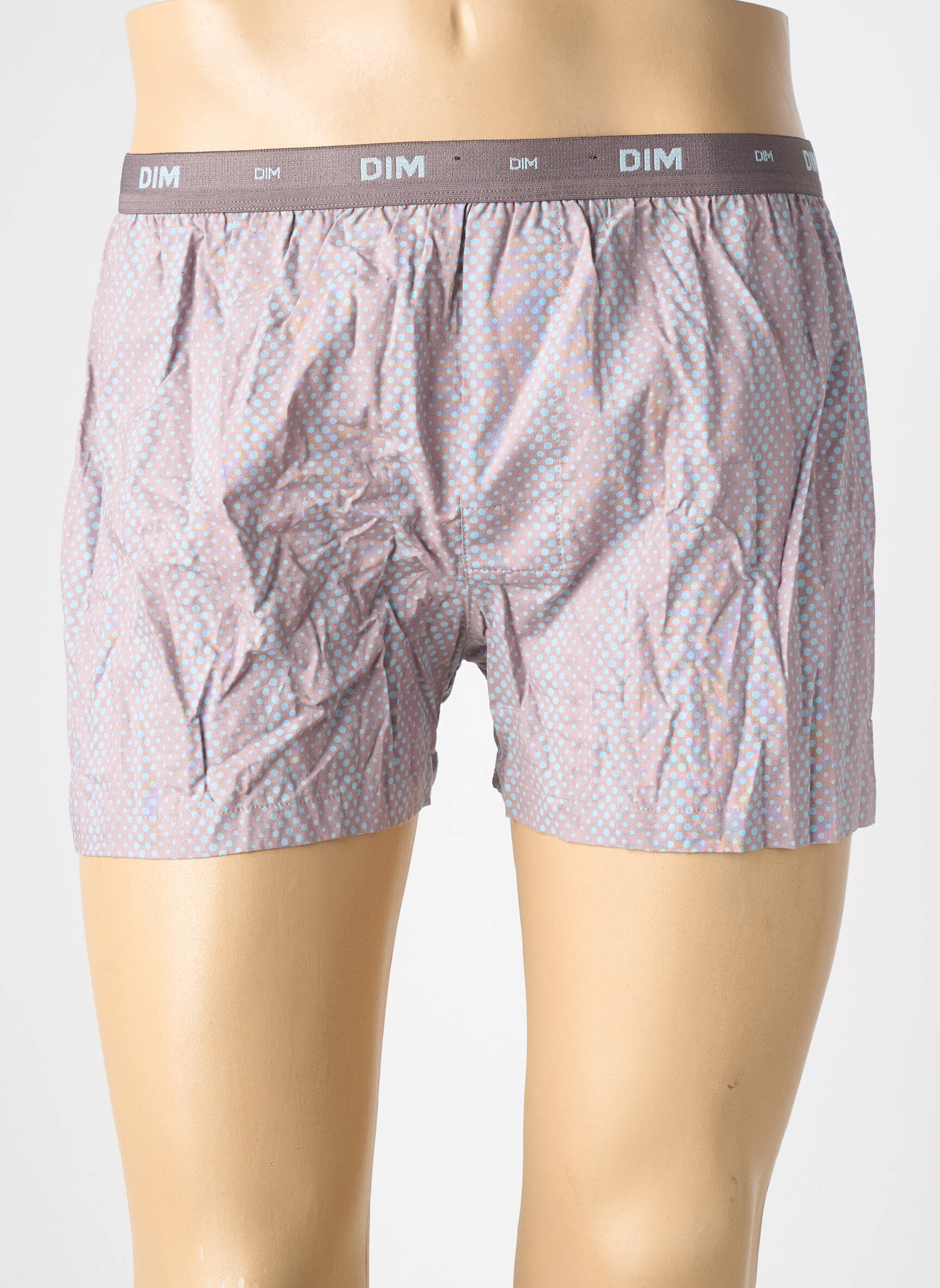 Caleçon tissage popeline gris DIM homme