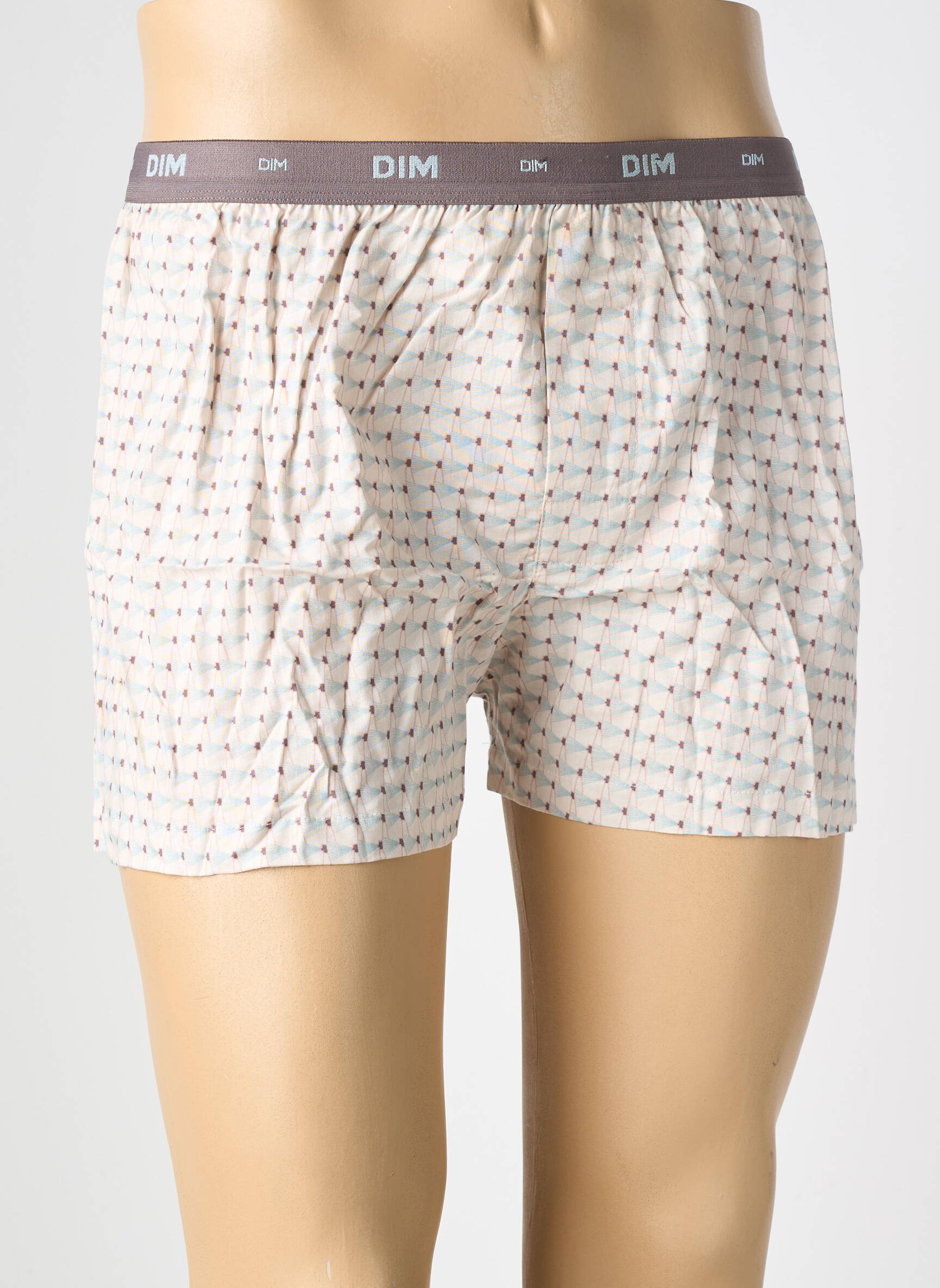 Caleçon tissage popeline gris DIM homme