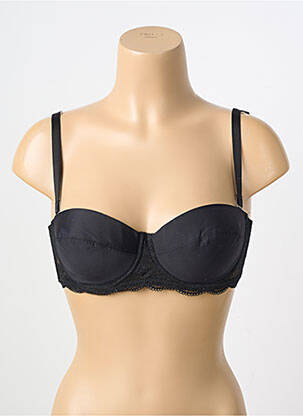 Soutien-gorge avec armature haut bandeau noir DIM femme