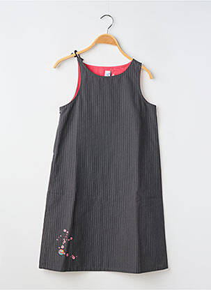 Robe mi-longue sans manche sans manche gris PETIT BATEAU fille