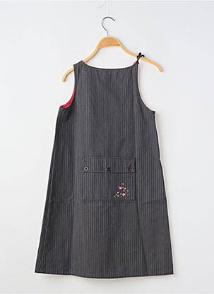 Robe mi-longue sans manche sans manche gris PETIT BATEAU fille