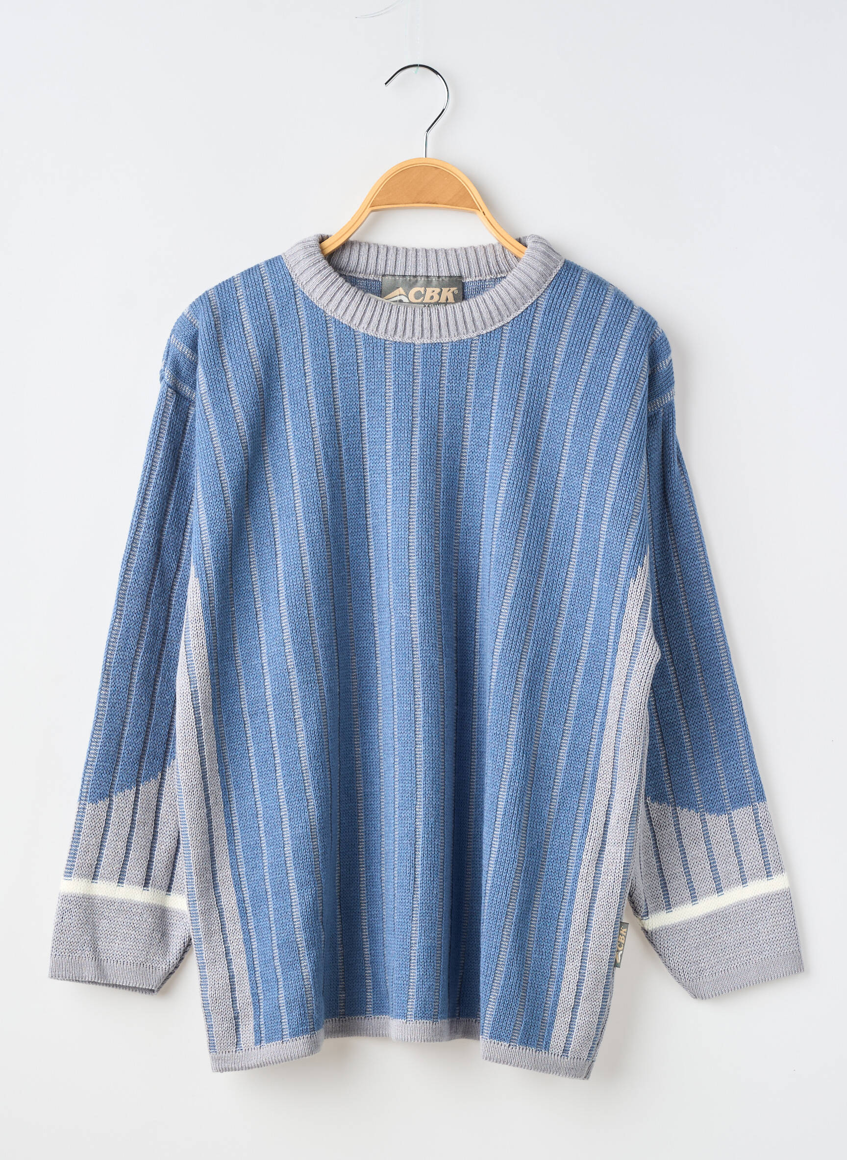 Pull manches longues manches longues bleu CBK garçon