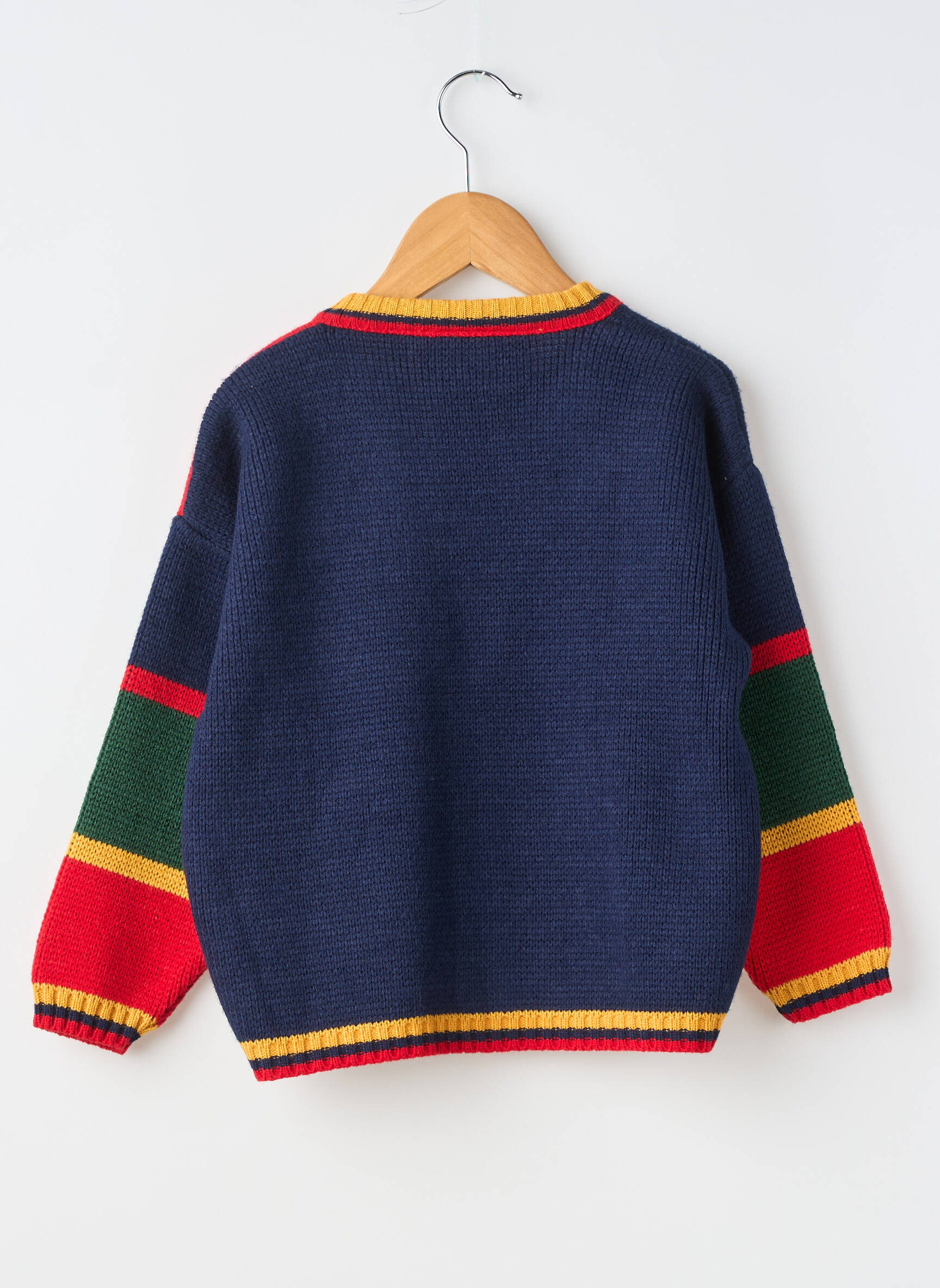 Gilet manches longues col v rouge COME BACK enfant