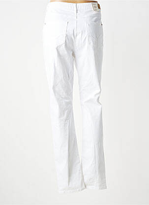 Pantalon droit stretch taille normale blanc KANOPE femme