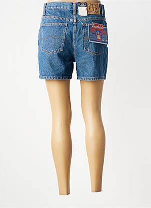 Short tissage denim taille normale bleu LUCCHINI femme