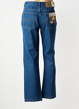 Jeans coupe droite fermeture zippée sous rabat boutonné taille normale bleu clair CBK homme