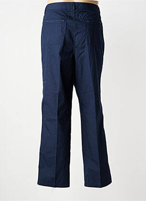 Pantalon droit tissage popeline taille normale bleu PIERRE D'ARLANC homme