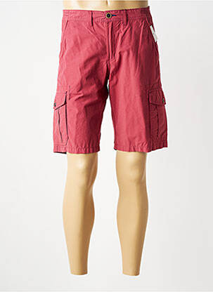 Bermuda tissage popeline taille normale rouge PETER COFOX homme
