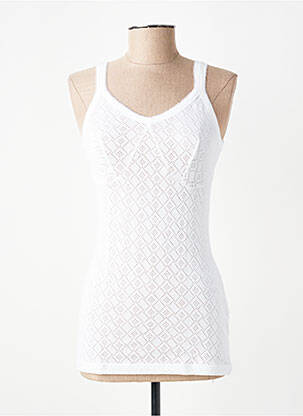 Top/caraco légère et transparente blanc ARMOR LUX femme