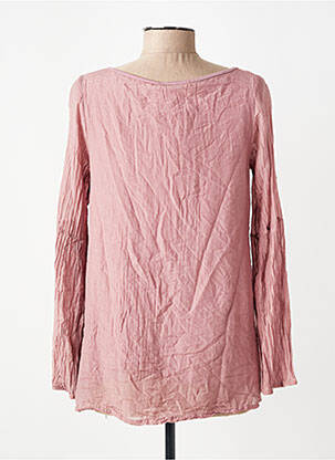Top manches longues manches longues rose KALAÏS femme