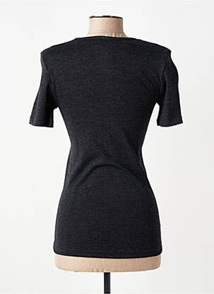 T-shirt coupe cintrée manches courtes noir CON-TA femme