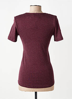 T-shirt coupe cintrée manches courtes violet CON-TA femme