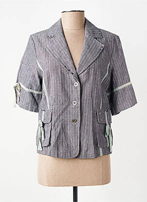 Veste casual col tailleur gris LUCCHINI femme