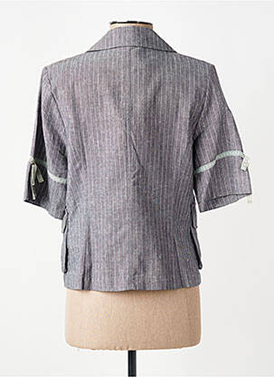 Veste casual col tailleur gris LUCCHINI femme