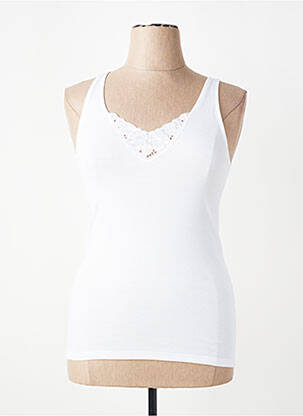Top/caraco broderie blanc CON-TA femme