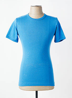 T-shirt tissage jersey manches courtes bleu JET homme