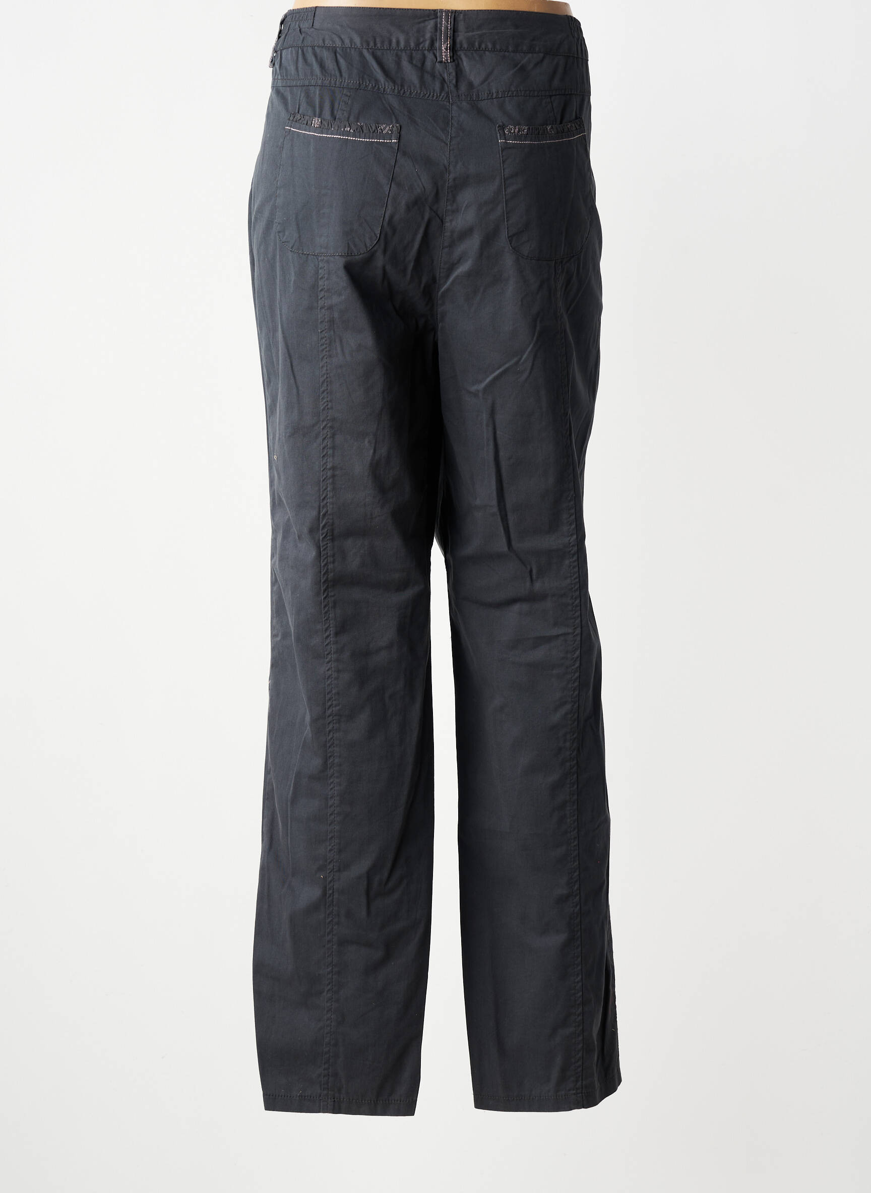 Pantalon droit stretch taille normale gris JAC JAC femme