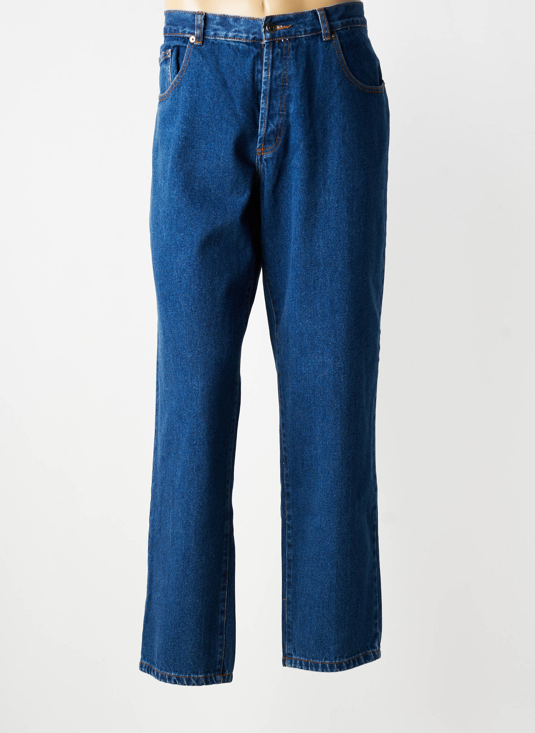 Jeans coupe droite fermeture boutonnée sur le devant taille normale bleu LUCKY homme