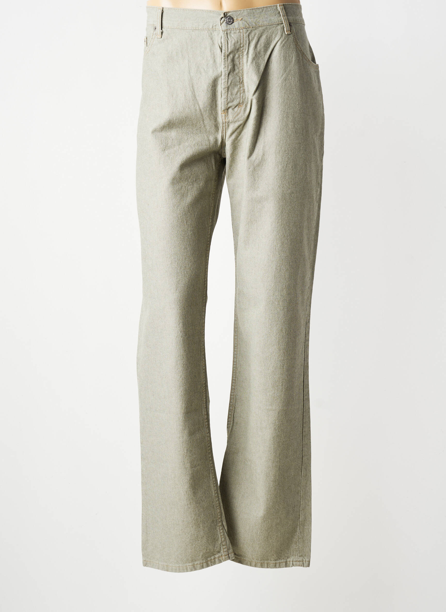 Pantalon droit taille normale taille normale gris LUCCHINI homme