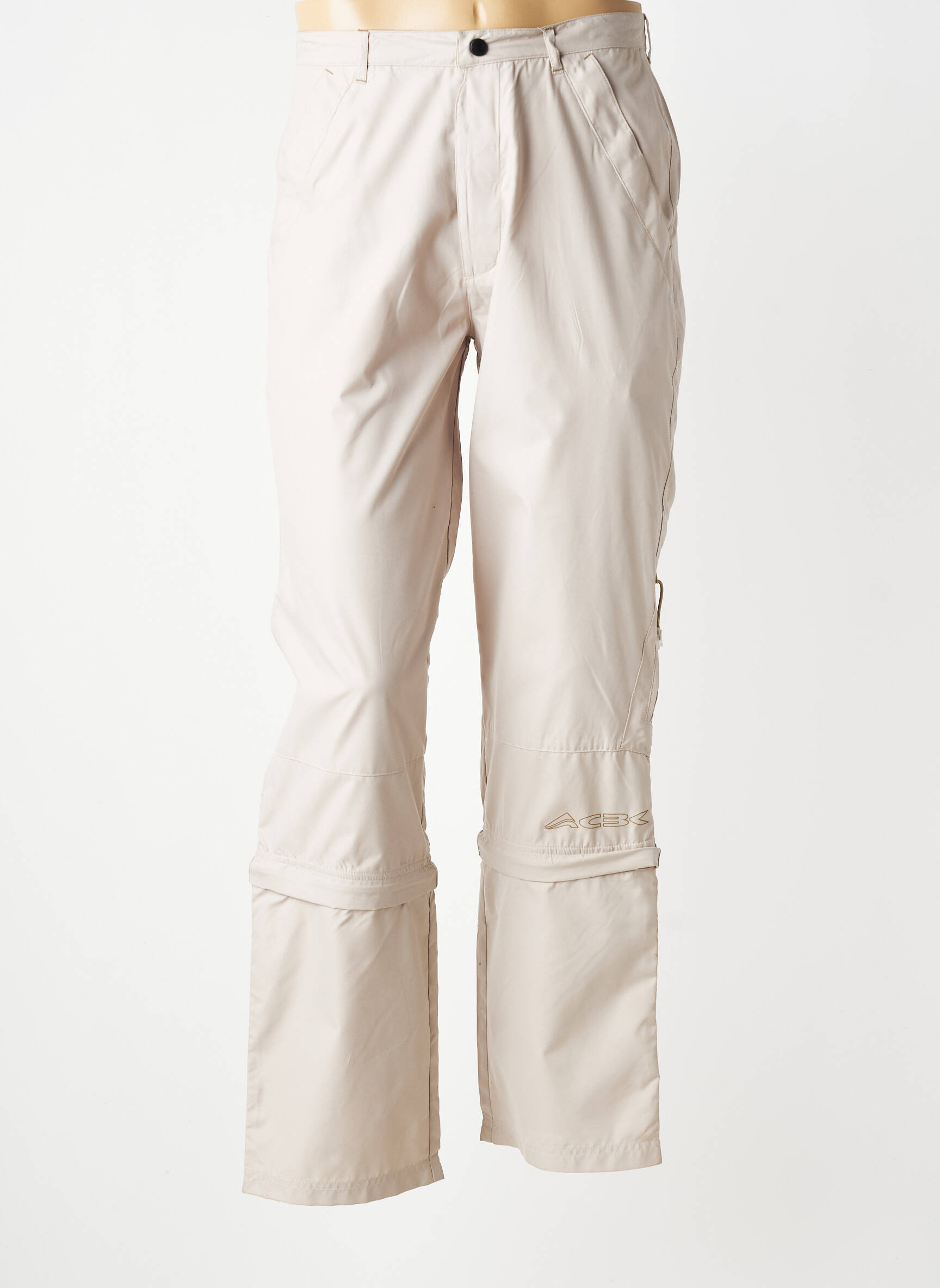 Pantalon droit tissage popeline taille normale beige CBK homme