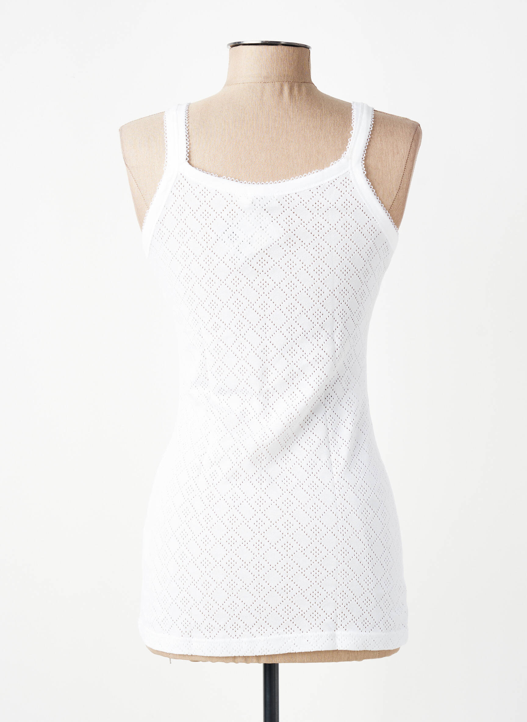 Top/caraco légère et transparente blanc ARMOR LUX femme