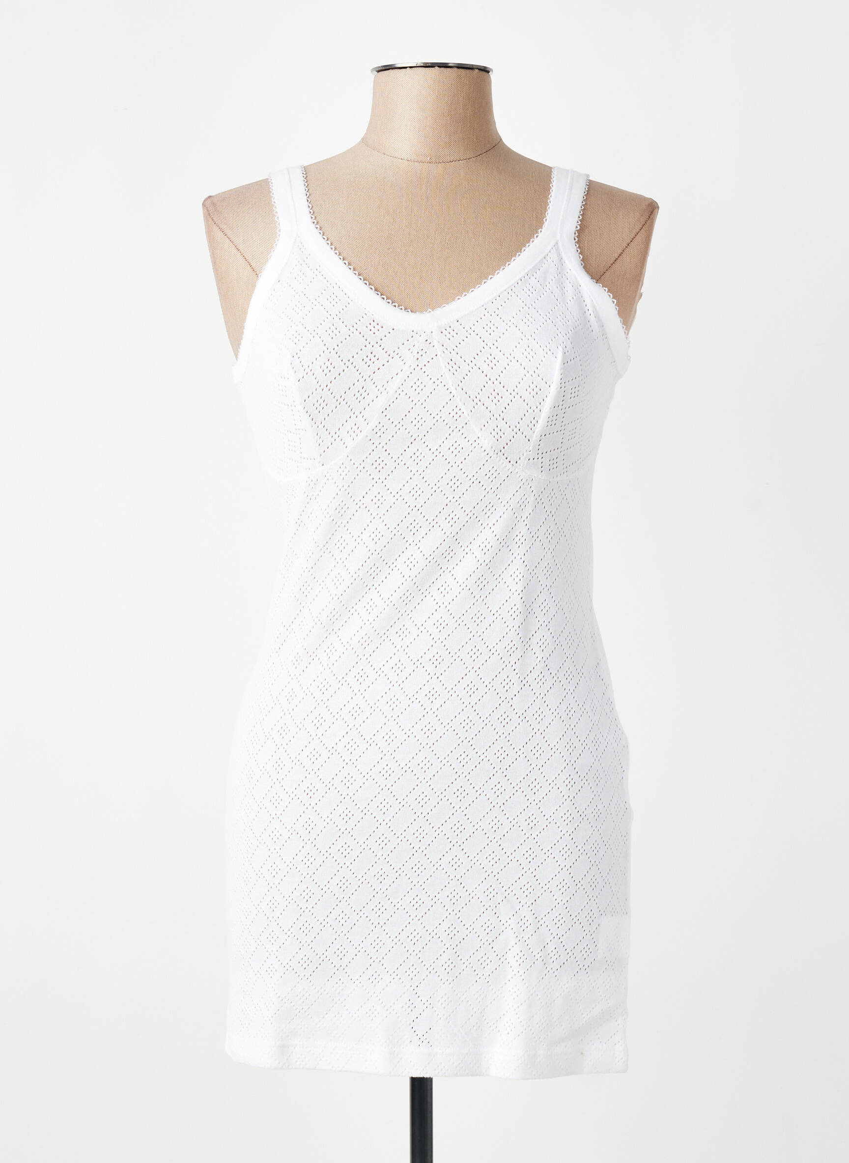 Jupon /fond de robe coupe cintrée blanc ARMOR LUX femme