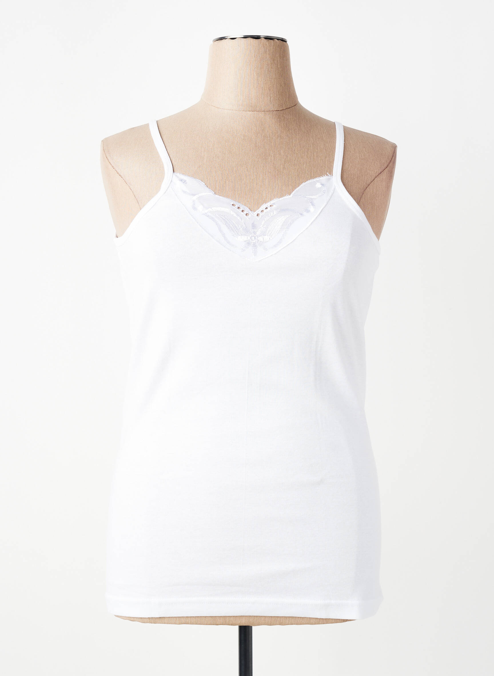 Top/caraco broderie blanc TRIANGLE D'OR femme