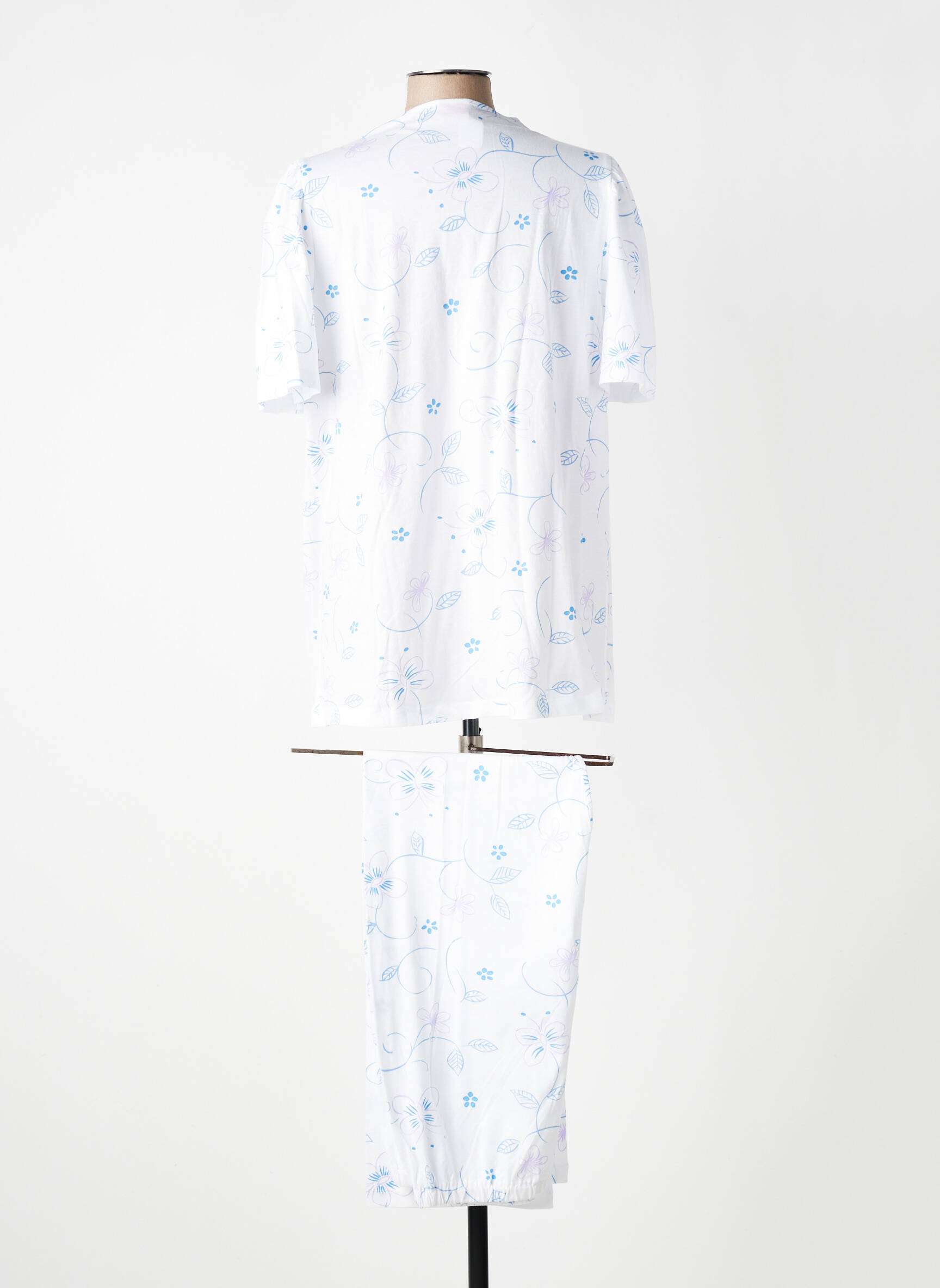 Pyjama manches courtes blanc TRIUMPH femme
