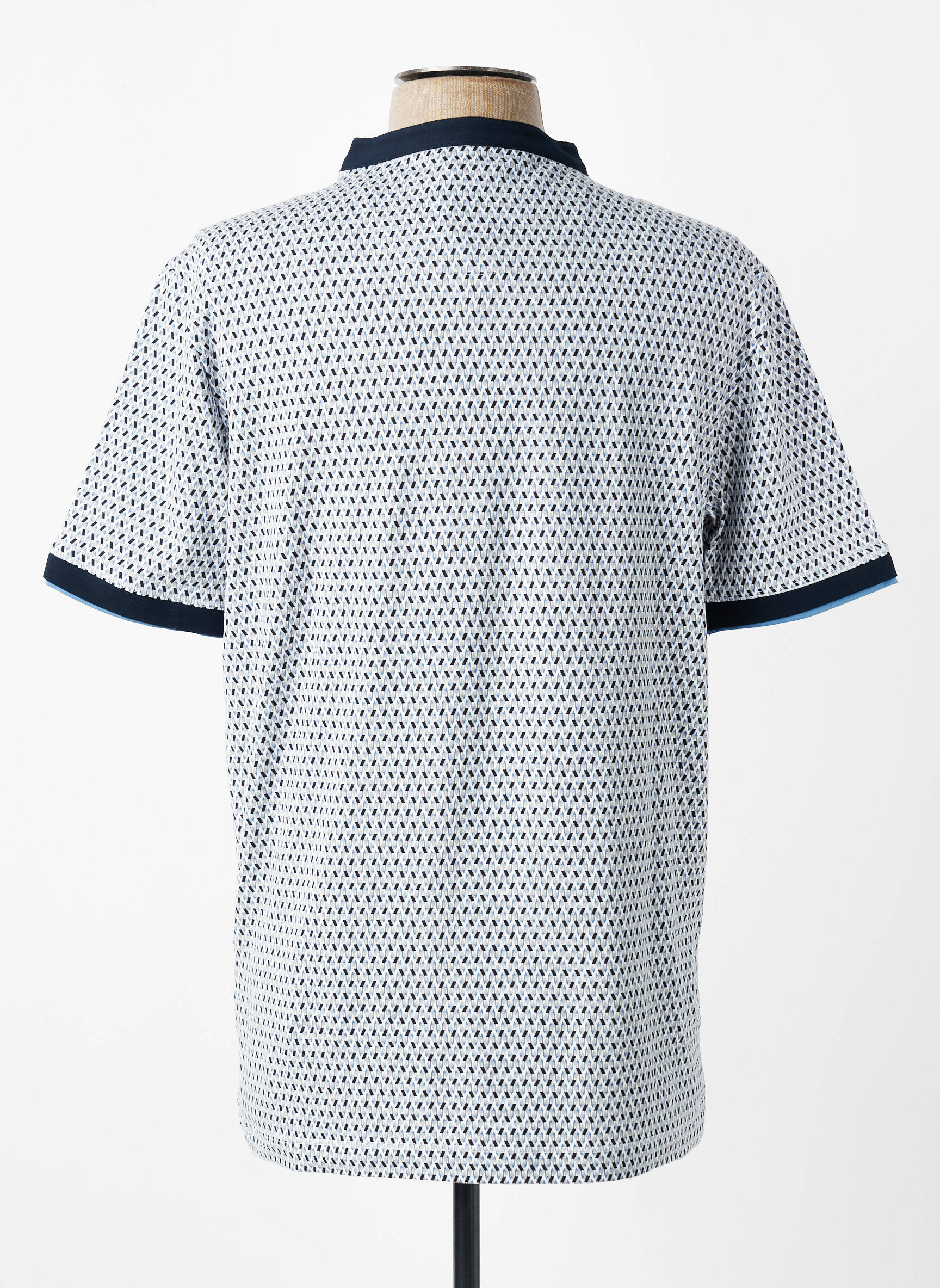 T-shirt stretch manches courtes bleu COFOX homme