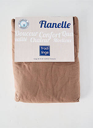 Parure de lit marron TRADI LINGE femme