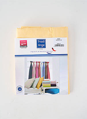 Parure de lit jaune TRADI LINGE femme
