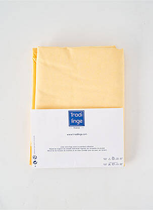 Parure de lit jaune TRADI LINGE femme