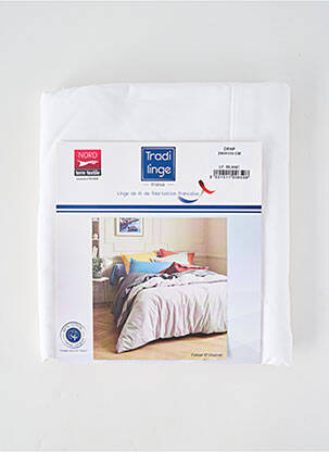 Parure de lit blanc TRADI LINGE femme