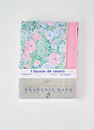 Parure de lit rose FRANÇOIS HANS femme