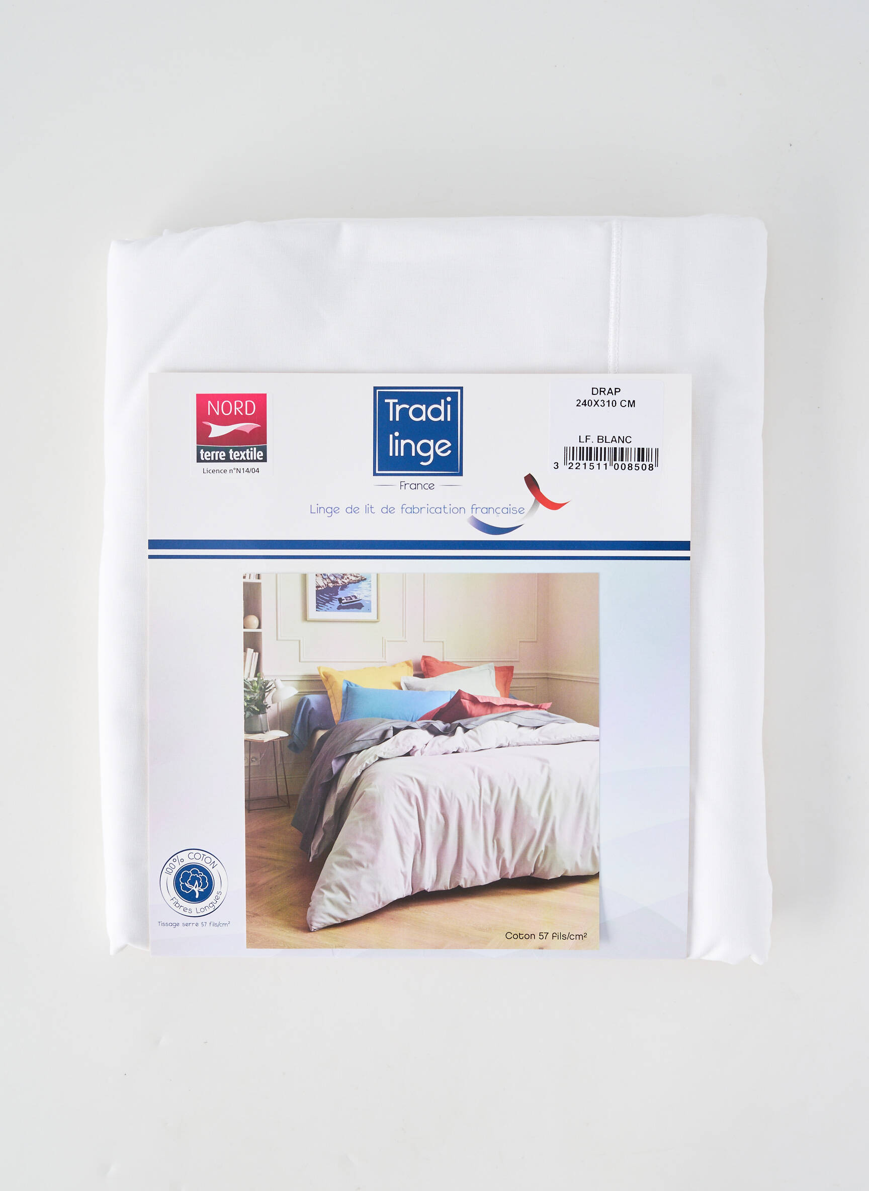 Parure de lit blanc TRADI LINGE femme