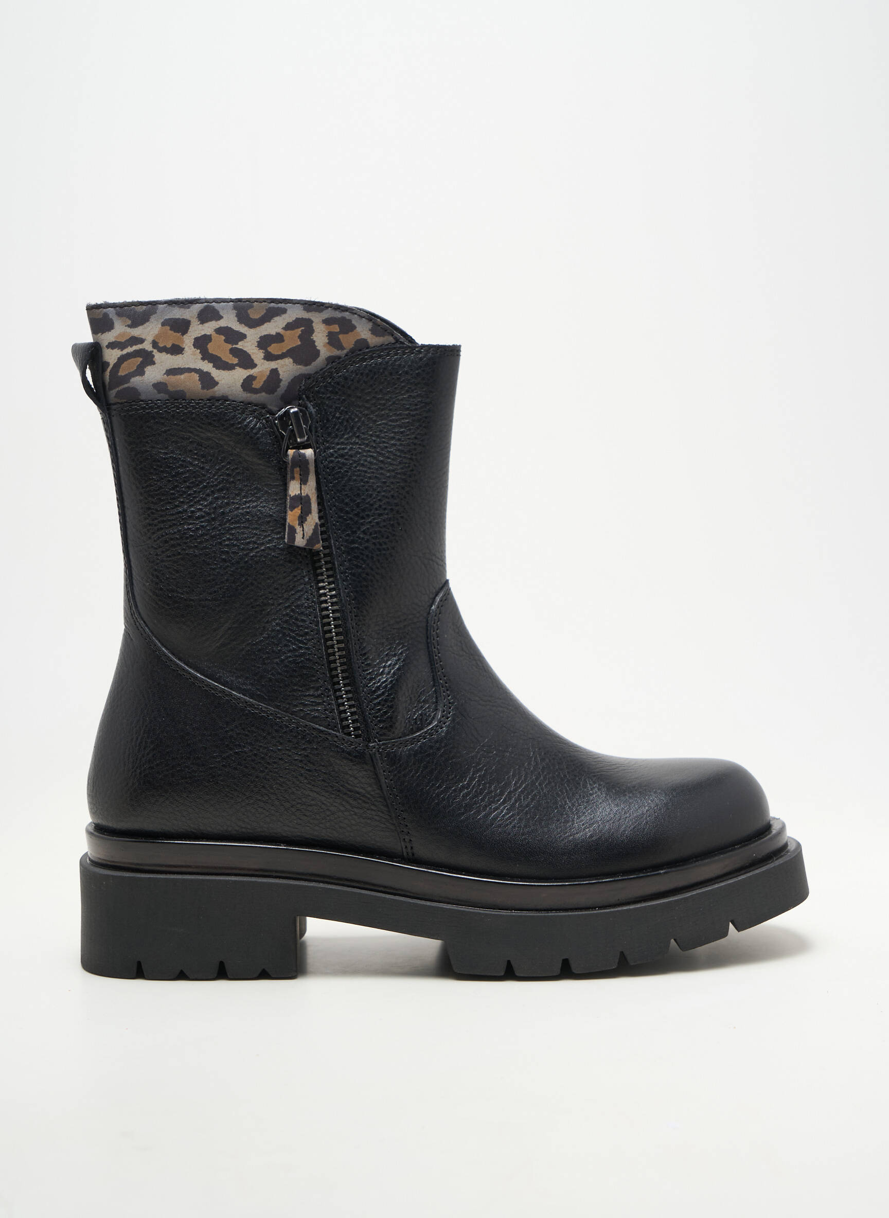 Bottines/boots matière lisse talon de 4 à 6cm noir ALISA BIANCHINI femme