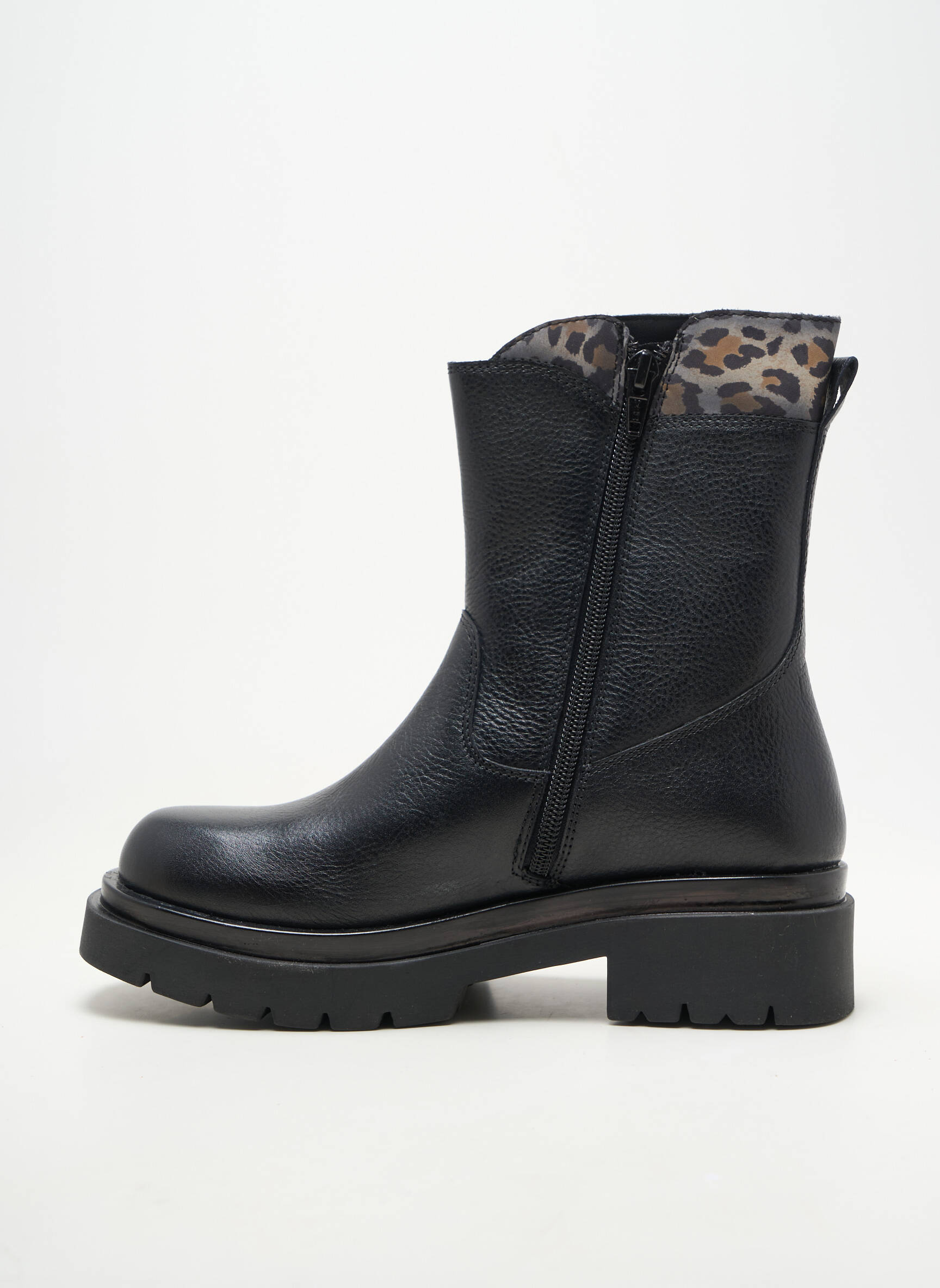 Bottines/boots matière lisse talon de 4 à 6cm noir ALISA BIANCHINI femme